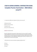 CSLB B LICENSE GENERAL CONTRACTOR EXAM&NewLine;Complete Practice Examination - 2026 Edition&NewLine;actual&excl;&excl;&excl;&excl;