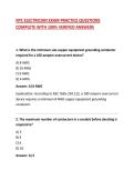 NYC ELECTRICIAN EXAM PRACTICE QUESTIONS COMPLETE WITH 100&percnt; VERIFIED ANSWERS