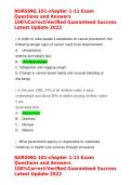 CHN 1 11 Complete Nursing Exam Pack Test Bank Questions and Answers 100&percnt; Verified Correct Solutions Comprehensive Study Material 2025&sol; 2026