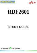 RDF2601 Study Guide
