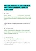FAD 3220 UPDATED ACTUAL QUESTIONS&NewLine;AND CORRECT ANSWERS COMPLETE&NewLine;STUDY GUIDE