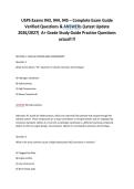 USPS Exams 943&comma; 944&comma; 945 &ndash; Complete Exam Guide&NewLine;Verified Questions & ANSWERs &lpar;Latest Update&NewLine;2026&sol;2027&rpar; A&plus; Grade Study Guide Practice Questions&NewLine;actual&excl;&excl;&excl;&excl;&NewLine;