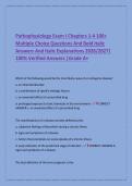 Pathophysiology Exam I Chapters 1-4 100&plus; &NewLine;Multiple Choice Questions And Bold Italic &NewLine;Answers And Italic Explanations 2026&sol;2027&vert; &NewLine;100&percnt; Verified Answers &vert;Grade A&plus;