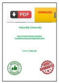 NURS 623 Exam 3 Review&colon; Practice Questions & Answers for Advanced Nursing Students-updated 2026
