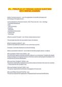 UFL - PRINCIPLES OF FORENSIC SCIENCE QUESTIONS WITH VERIFIED ANSWERS