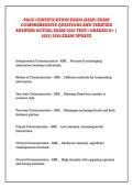PACE CERTIFICATION EXAM &lpar;ASAP&rpar; EXAM &NewLine;COMPREHENSIVE QUESTIONS AND VERIFIED &NewLine;ANSWERS ACTUAL EXAM 2025 TEST&excl;&excl; GRADED A&plus; &vert; &NewLine;2025&vert;2026 EXAM UPDATE