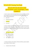 NCLEX RN EXAM 2025-2026 QUESTIONS AND ANSWERS &vert; 100&percnt; CORRECT
