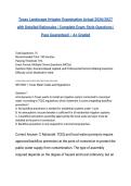 Texas Landscape Irrigator Examination Actual 2026&sol;2027 with Detailed Rationales &vert; Complete Exam-Style Questions &vert; Pass Guaranteed &ndash; A&plus; Graded