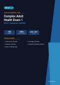 NR 341 Complex Adult Health Exam 1 Chamberlain Actual Exam 2026&sol;2027 &ndash; Complete Exam-Style Questions &vert; 100&percnt; Verified &ndash; Pass Guaranteed &ndash; A&plus; Graded&NewLine;&NewLine;