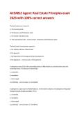 Aceable Agent Exam Pack 2025&sol; 2026 100&percnt; Verified Correct Questions and Answers Complete Real Estate Licensing Study Guide and Exam Preparation Solutions Manual with Solution Updated Practice Test Resource