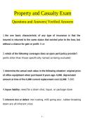 Property and Casualty Insurance Exam Pack 2025&sol; 2026 100&percnt; Verified Correct Questions and Answers Complete P&C Licensing Study Guide and Exam Preparation Solutions Manual with Solution Updated Insurance Practice Test Resource