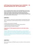 A-IPC Exam Study Guide &lpar;Practice Test &num;1&rpar; 2025&sol;2026 &ndash; 135 Reviewed Questions with 100&percnt; Verified Answers