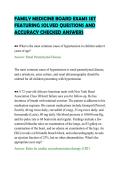 FAMILY MEDICINE BOARD EXAMS SET&NewLine;FEATURING SOLVED QUESTIONS AND&NewLine;ACCURACY CHECKED ANSWERS