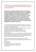 MASSACHUSETTS PSYCHOLOGY JURISPRUDENCE EXAM 200 &NewLine;ACTUAL QUESTIONS AND CORRECT ANSWERS LATEST 2026 &NewLine;ALREADY GRADED A&plus;