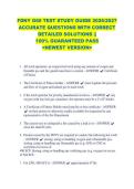 FDNY G60 TEST STUDY GUIDE 2026&sol;2027 &NewLine;ACCURATE QUESTIONS WITH CORRECT &NewLine;DETAILED SOLUTIONS &vert;&vert; &NewLine;100&percnt; GUARANTEED PASS &NewLine;<NEWEST VERSION> 