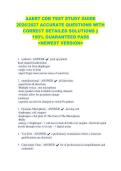 AAERT CDR TEST STUDY GUIDE &NewLine;2026&sol;2027 ACCURATE QUESTIONS WITH &NewLine;CORRECT DETAILED SOLUTIONS &vert;&vert; &NewLine;100&percnt; GUARANTEED PASS &NewLine;<NEWEST VERSION> &NewLine;