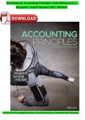 Test Bank For Accounting Principles 14th Edition Jerry J&period; Weygandt&comma; Paul D&period; Kimmel&comma; Jill E&period; Mitchell