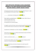 RAMP CERTIFICATION -RESPONSIBLE ALCOHOL MANAGEMENT PROGRAM&vert; ACTUAL EXAM QUESTIONS AND DETAILED VERIFIED SOLUTIONS &vert;GRADED A&plus;&vert;NEWEST 2026&sol;2027 UPDATE&excl;&excl;&excl;