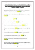 RAMP -RESPONSIBLE ALCOHOL MANAGEMENT PROGRAM&vert; ACTUAL EXAM QUESTIONS AND DETAILED VERIFIED SOLUTIONS &vert;GRADED A&plus;&vert;NEWEST 2026&sol;2027 UPDATE&excl;&excl;&excl;