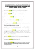 RAMP TEST -RESPONSIBLE ALCOHOL MANAGEMENT PROGRAM&vert; ACTUAL EXAM QUESTIONS AND DETAILED VERIFIED SOLUTIONS &vert;GRADED A&plus;&vert;NEWEST 2026&sol;2027 UPDATE&excl;&excl;&excl;
