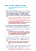 AHIP Final Exam Test Updated Questions and Answers Complete Certification Exam Study Guide Review