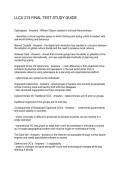 LLCU 213 FINAL TEST STUDY GUIDE