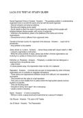 LLCU 213 TEST -1STUDY GUIDE