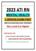 ATI RN Mental Health Exam Bundle &lpar;PDF&rpar;