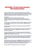 N352 EXAM 2 - FA Davis Practice Questions With Complete Solutions
