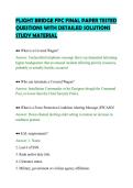 FLIGHT BRIDGE FPC FINAL PAPER TESTED&NewLine;QUESTIONS WITH DETAILED SOLUTIONS&NewLine;STUDY MATERIAL