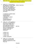 NUR 378&colon; Exam 1 with all Correct & 100&percnt; Verified Answers &vert;Actual Complete Exam &vert;Already Graded A&plus;