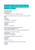 INSTRUMENTATION NCCER Updated Question&NewLine;and Answer &lpar;2026&sol;2027&rpar; &vert; Verified Practice&NewLine;Material &vert; A&plus; Verified