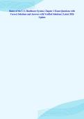 Basics of the U&period;S&period; Healthcare System&comma; Chapter 1 Exam Questions with&NewLine;Correct Solutions and Answers with Verified Solutions &vert; Latest 2026&NewLine;Update