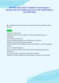 HLTH 507&colon; Basics of the U&period;S&period; Health Care System Chapter 1 &vert;&NewLine;Questions with Correct Solutions and Answers with Verified Solutions &vert;&NewLine;Latest 2026 Update