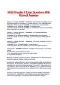 N352 Chapter 9 Exam Questions With Correct Answers