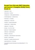 Permit Test &lpar;Nevada DMV&rpar; Question&NewLine;and Answer &vert; Complete Study Pack &vert;&NewLine;Grade A&plus;&NewLine;