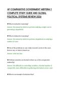 AP COMPARATIVE GOVERNMENT MIDTERM 2 &NewLine;FULL REVISION NOTES WITH REGIMES&comma; &NewLine;DEMOCRACY&comma; AND AUTHORITARIAN SYSTEMS