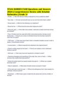 TEXAS BARBER EXAM Questions and Answers&NewLine;2026 &vert; Comprehensive Review with Detailed&NewLine;Rationales &vert; Grade A&plus;