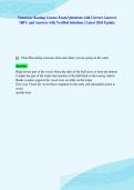 Tennessee Boating License Exam Questions with Correct Answers&NewLine;100&percnt; and Answers with Verified Solutions &vert; Latest 2026 Update