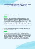 Tennessee Permit Test Questions with Correct Answers and Answers&NewLine;with Verified Solutions &vert; Latest 2026 Update