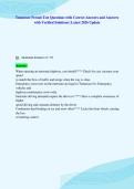 Tennessee Permit Test Questions with Correct Answers and Answers&NewLine;with Verified Solutions &vert; Latest 2026 Update