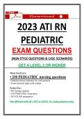 2023 ATI RN Pediatric Exam &lpar;V2&rpar; Proctor Actual Exam&comma; 2023 Nursing Pediatric Exam NGN Questions &lpar;PDF&rpar; &lpar;Guarantee Pass&rpar;