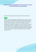 Tennessee Permit Exam Questions with Correct Answers and Answers&NewLine;with Verified Solutions &vert; Latest 2026 Update