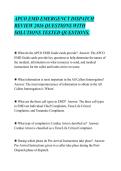 APCO EMD EMERGENCY DISPATCH &NewLine;REVIEW 2026 QUESTIONS WITH &NewLine;SOLUTIONS TESTED QUESTIONS&period; 