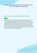 Tennessee Permit Test Questions with Correct Answers and Answers&NewLine;with Verified Solutions &vert; Latest 2026 Update