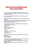 N352 Endocrine Pathophysiology Exam Latest Update