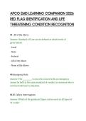 APCO EMD LEARNING COMPANION 2026 &NewLine;RED FLAG IDENTIFICATION AND LIFE &NewLine;THREATENING CONDITION RECOGNITION 