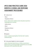 APCO EMD PRACTICE GUIDE 2026 &NewLine;DISPATCH CODING AND RESPONSE &NewLine;ASSIGNMENT PROCEDURES