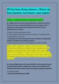 293 Oral Exam Review &lpar;Gamma &sol; Wheels Up&rpar; &NewLine;Exam Questions And Answers Latest Update