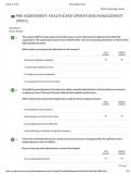 Healthcare Operations Management Pre-Assessment &vert; 64 Practice Questions & Answers